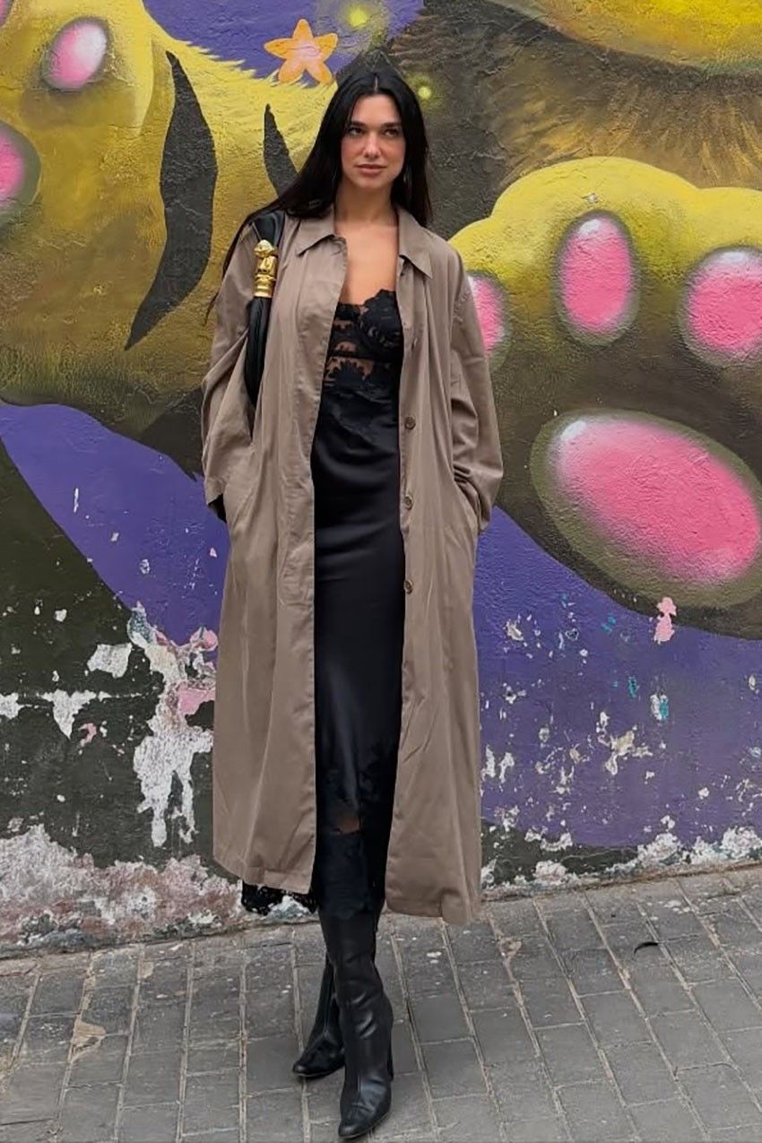 Cardigan & Dress — Korean Street Style