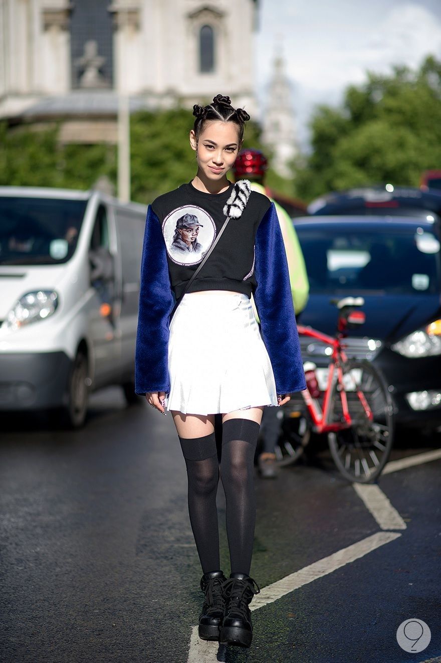 Cardigan & Mini Skirt — Korean Street Style
