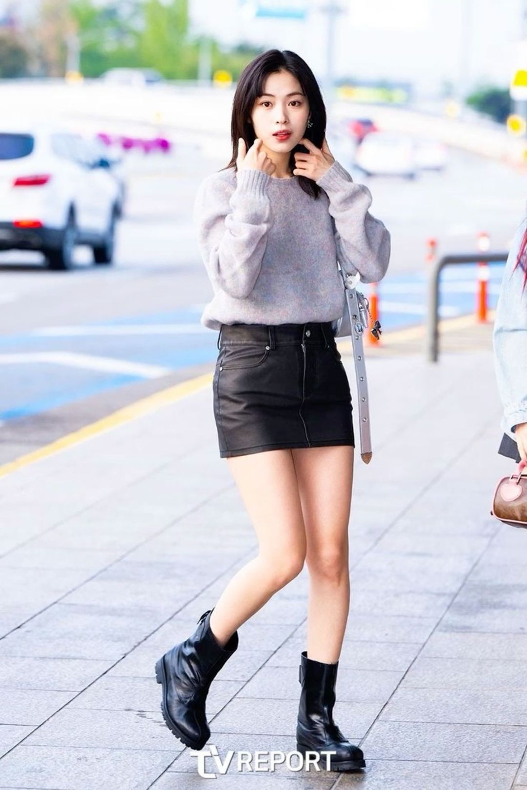 Cardigan & Mini Skirt — Korean Street Style