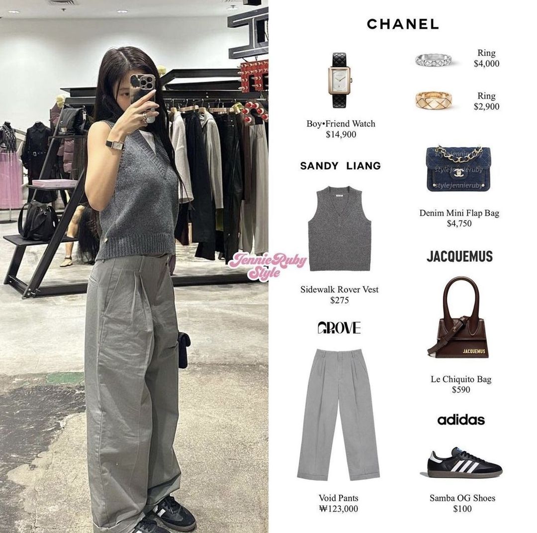 Cardigan & Pants — Korean Street Style