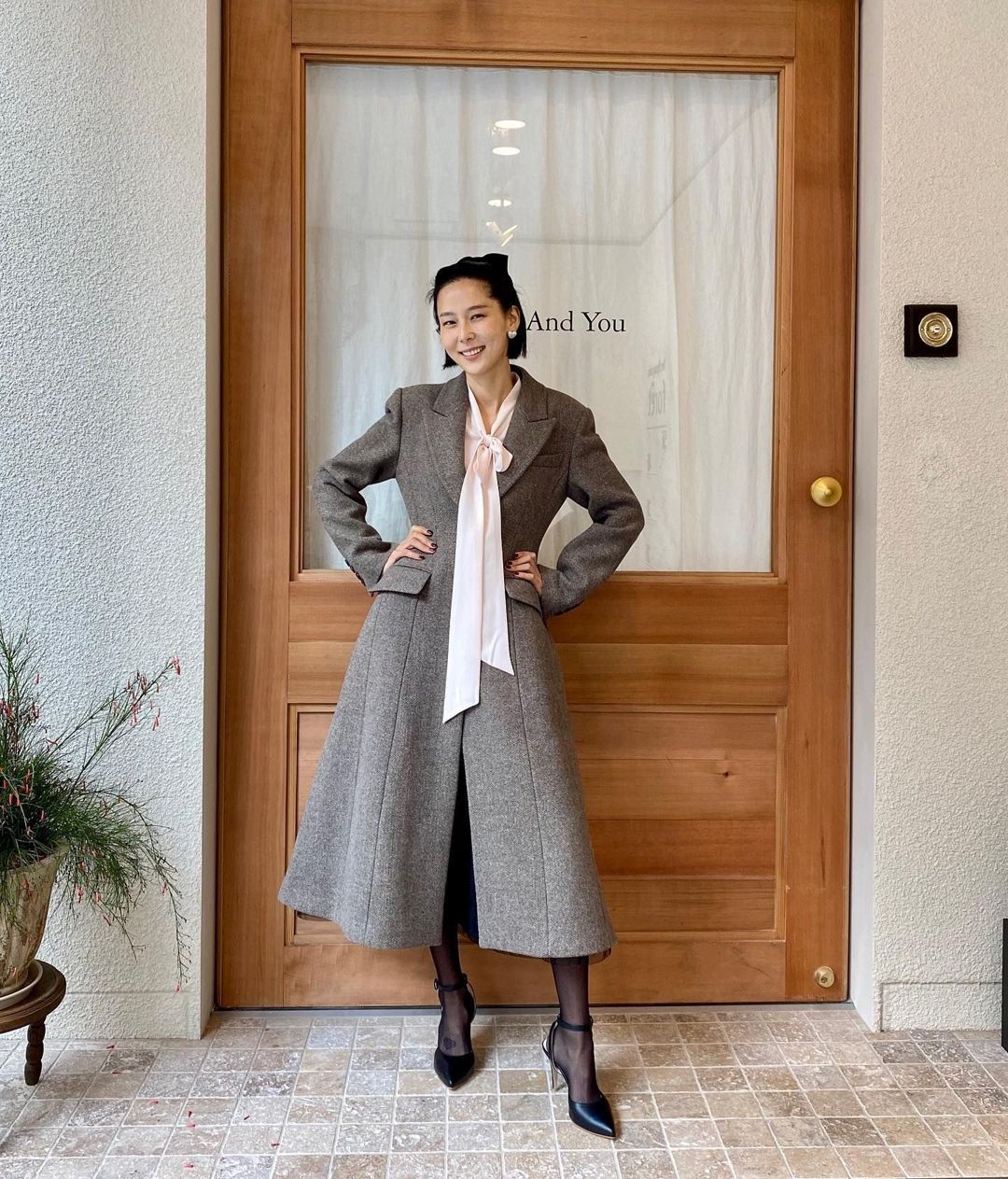 Cardigan & Pants — Korean Street Style