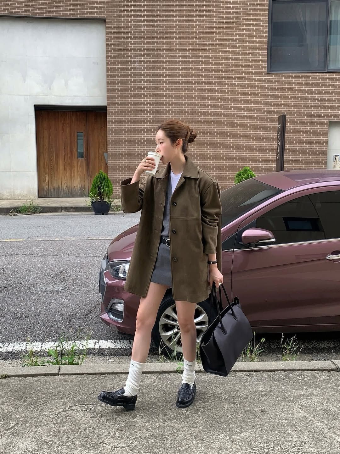 Cardigan & Pants — Korean Street Style