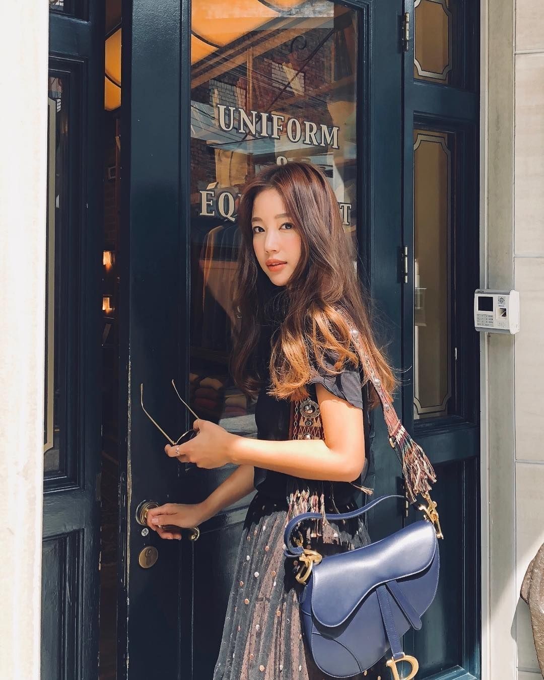 Cardigan & Skirt — Korean Street Style