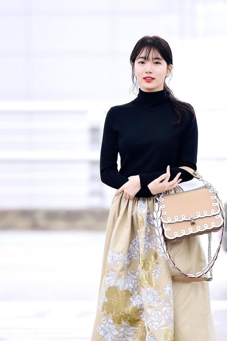 Cardigan & Skirt — Korean Street Style
