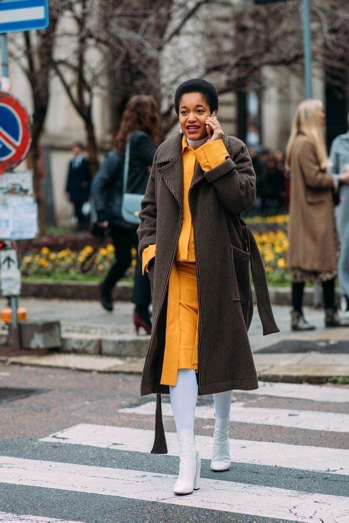 Cardigan & Skirt — Korean Street Style
