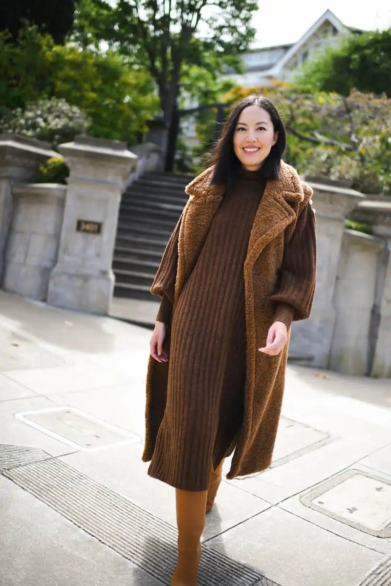 Cardigan & Skirt — Korean Street Style