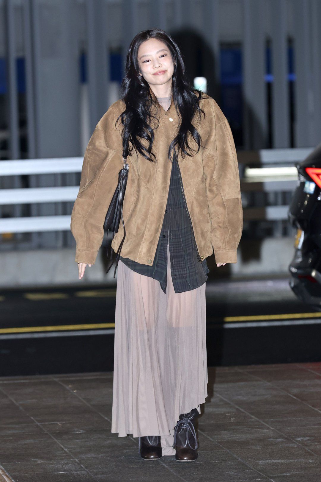 Cardigan & Skirt — Korean Street Style