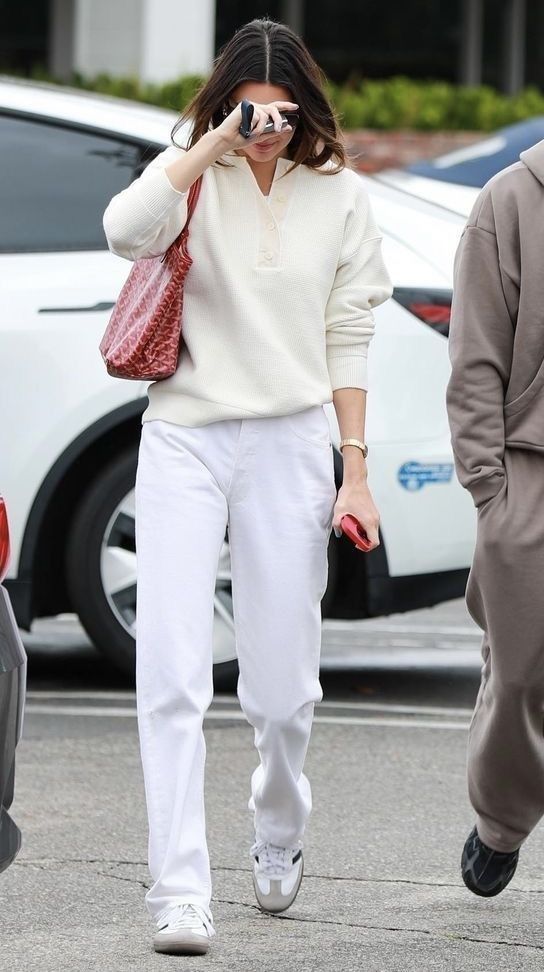 Cardigan & Sweatpants — Korean Street Style