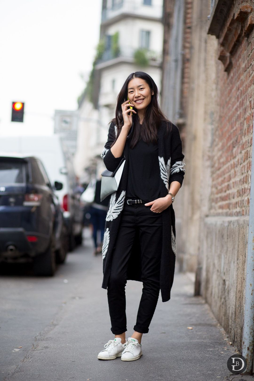 Cardigan & Sweatpants — Korean Street Style