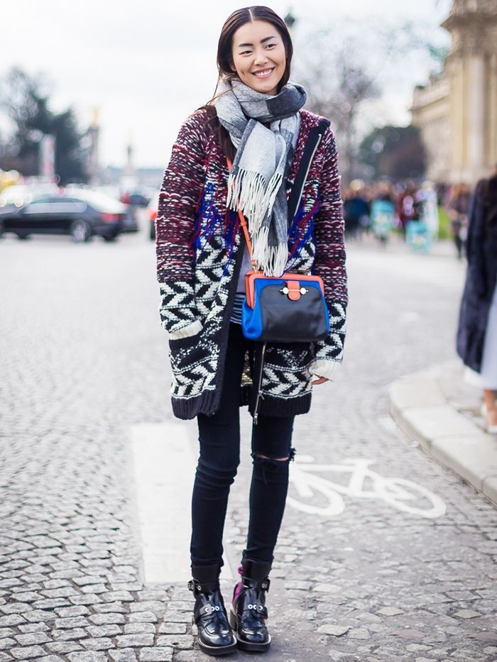 Cardigan & Sweatpants — Korean Street Style