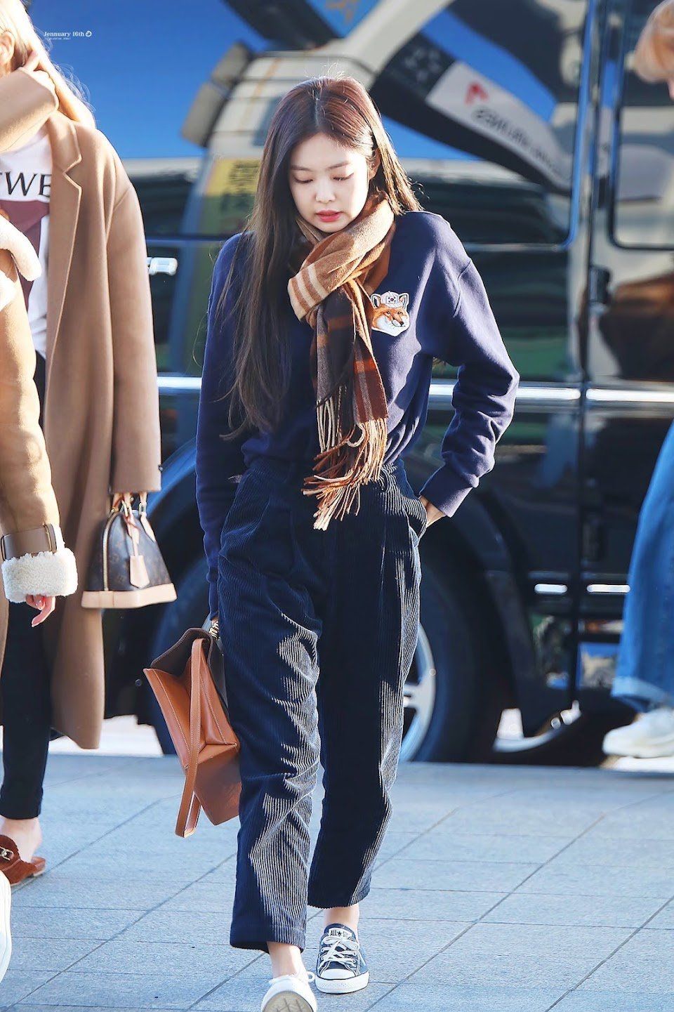 Cardigan & Sweatpants — Korean Street Style
