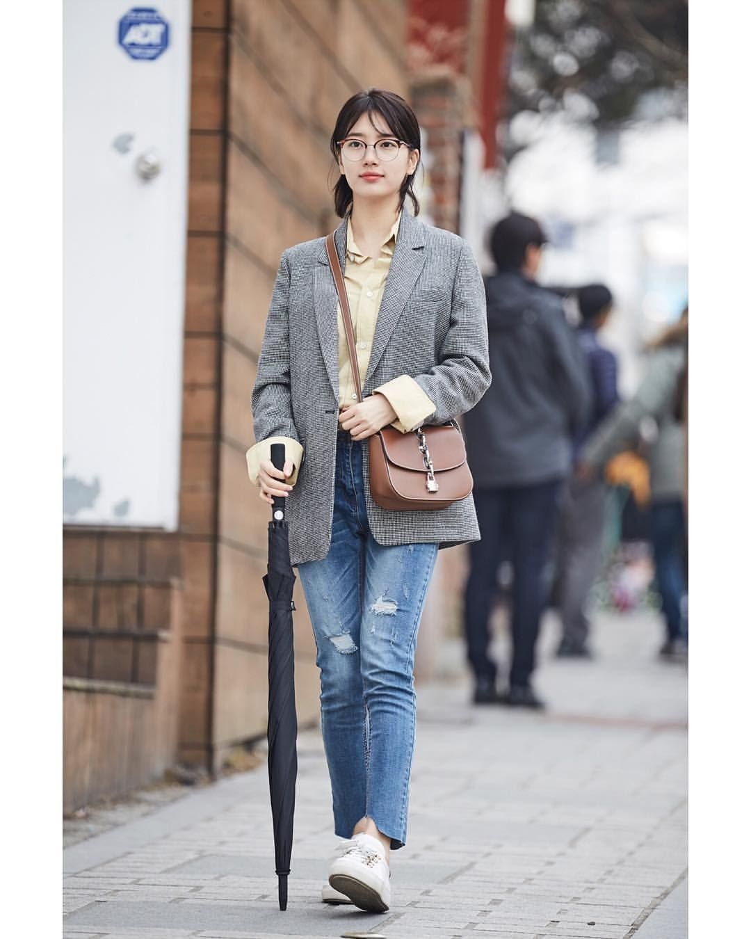 Cardigan & Sweatpants — Korean Street Style
