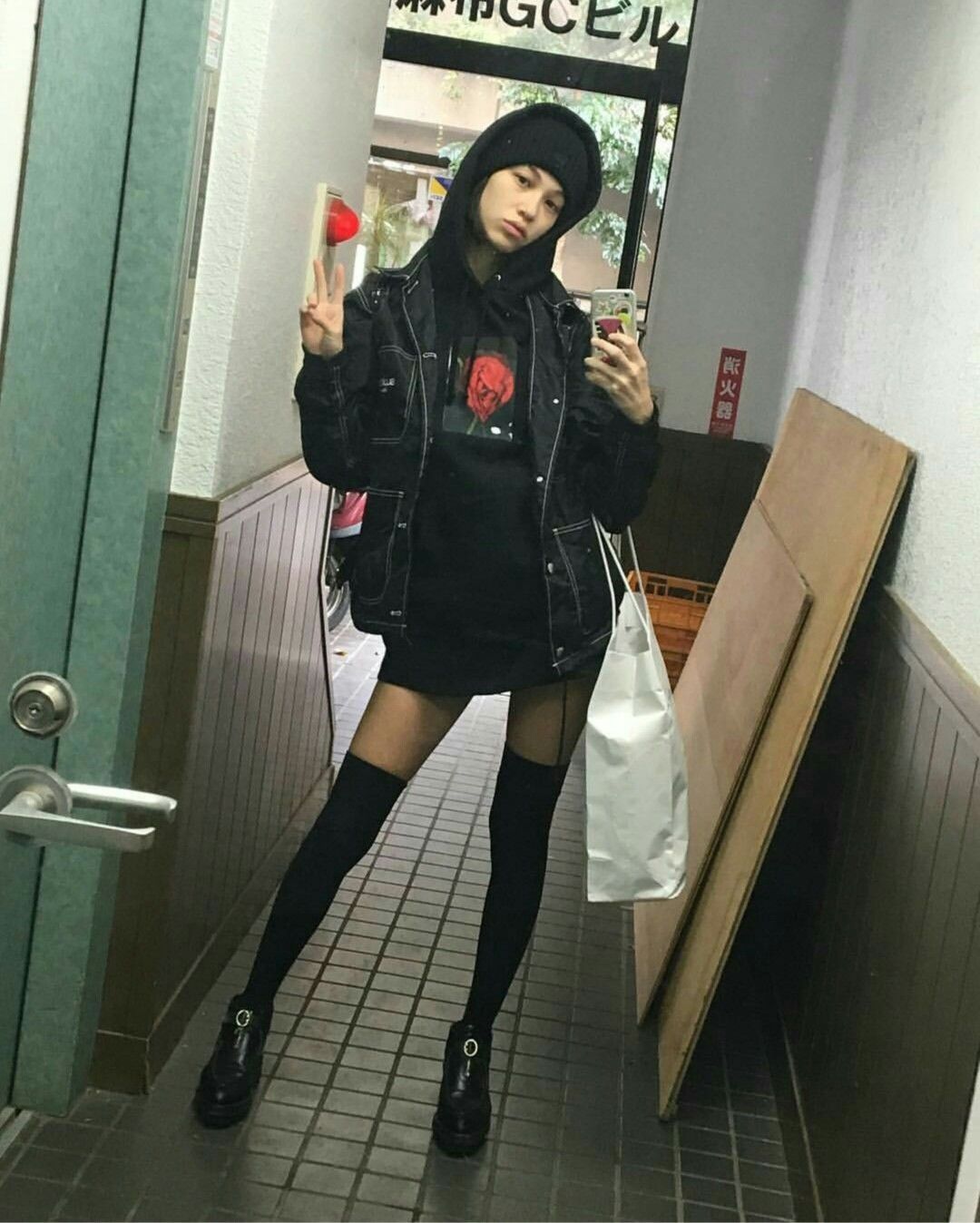 Jacket & Mini Skirt — Korean Street Style