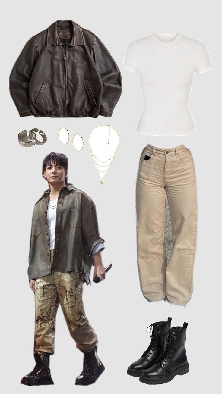 Jacket & Sweatpants — Korean Street Style