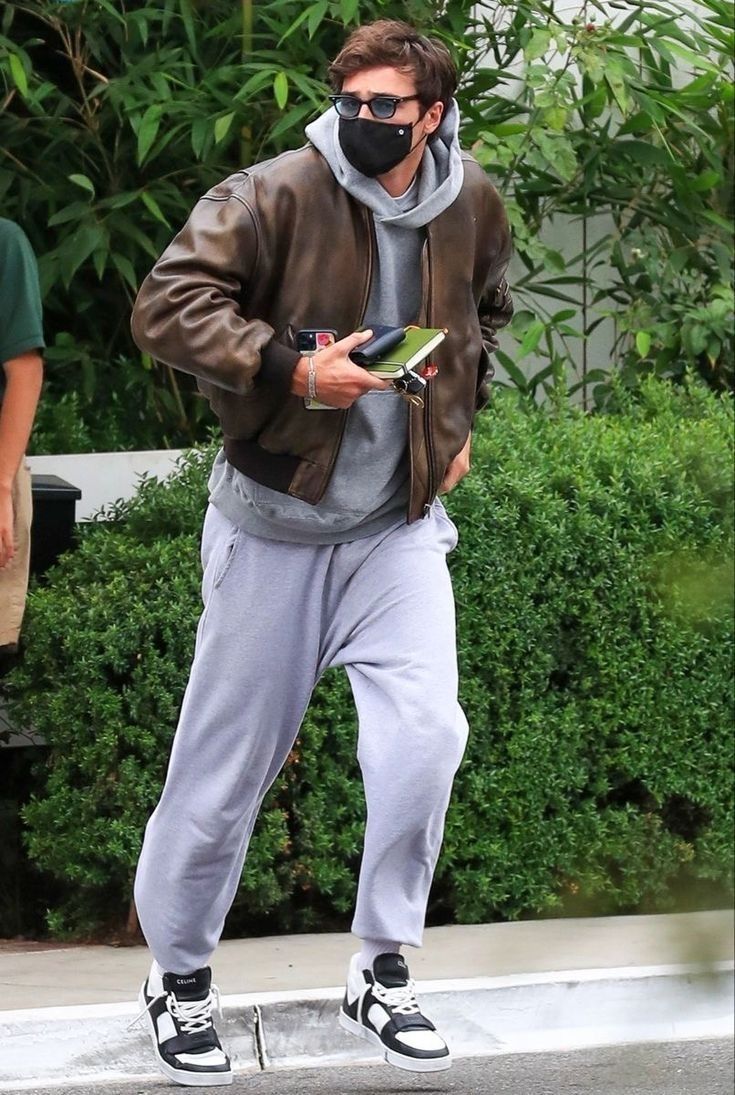 Jacket & Sweatpants — Korean Street Style
