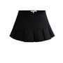 Ulark - Low Rise Plain Pleated Mini A-Line Skirt