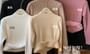 Closette - Mock Neck Plain Fleece Lined Ribbed Knit Sweater